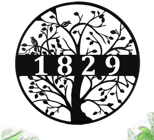 Metal Signs Customized, Personalized Name Sign for Wall Decoration Outdoor Indoor, Split Letter Monogram, Address Sign for Outside Number Matel Plaque