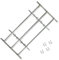 Grate per Finestre Regolabili 3 Barre Trasversali 700-1050 mm-Materiali da Costruzione (5,6KG)