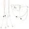 Eophmi Gold Glasses Chain - 2 Pcs Sunglasses Chain Four-Leaf Clover Gold Sunglasses Chain for Glasses Holder Men And Women