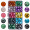 Bolitas para Hacer Pulseras, Abalorios Pulseras, Cuentas de Vidrio Multicolor Patrón de Mármol,Cuentas de Vidrio Craquelado, Manualidad de Bricolaje Pulseras (200 unidades de 8 mm)