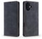 QLTYPRI Case for iPhone 16 6.1 inch, Premium PU Leather Cover TPU Bumper with Card Holder Kickstand Hidden Magnetic Adsorption Flip Wallet Case Cover for iPhone 16 - Black
