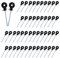 50x Electric Fence Wire Insulator Stand Off Screw in Insulator Fence Post Insulator Long Arm Wood Post Insulator for Tape Rope Electric Wire Animal Agricultural Garden Fence 15cm