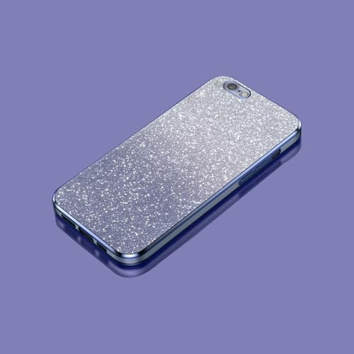 PAIXIKYZ Kompatibel mit iPhone 6 Plus/iPhone 6s Plus | Elektroplattierte Transparente TPU + Glitzerpapier Weiche Handyhülle