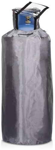 Housse pour Bouteille de Gaz de 30 LB, 64 x 33cm Imperméable Cache Bouteille Gaz Tissu Oxford 600D Couverture de Réservoir de Propane pour Réchauds de Camping Radiateurs à Gaz, Gris