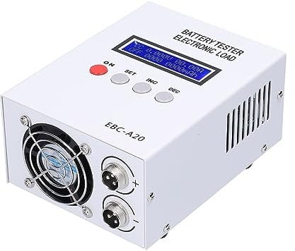 MZZYG Battery Tester Battery Tester Lithium Lead-acid Battery Capacity Tester 5A Recharge 20A Discharge Software Control(A Simple)