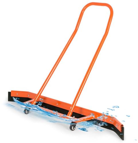 Sports Tennis Court Squeegee, Tennis Court Squeegee Surface Water, Rolling Water Pusher Rain Shuttle Broom, for Car Parks, Shopping Malls, Basements, Libraries (C)