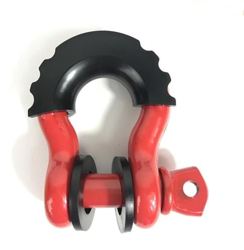 fune del verricello Grillo antiruggine con anello a D da 5/8 pollici con isolatori e rondelle Gancio di recupero traino 4x4 da 19,5 tonnellate (42990 libbre) Resistenza massima alla rottura Cinghia di