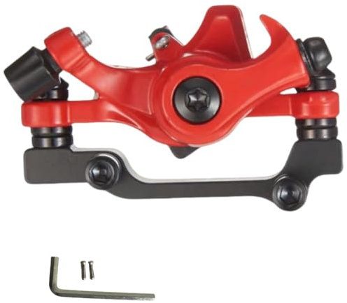 GUOFANG Mechanische Scheibenbremssättel für Fahrräder, Universal-Scheibenbremsen vorne und hinten, verschleißfeste Scheibenbremsen (Red - Rear)