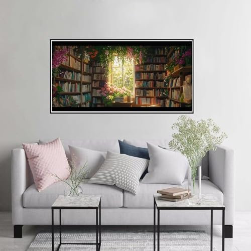 Peinture Numero Adulte Fleurs 80x160cm Grande Peinture par Numéros Le livre, DIY Facile Enfant Débutants kits de peinture au numéro loisirs créatifs adultes, Decoration Maison Cadeau Femme A-317