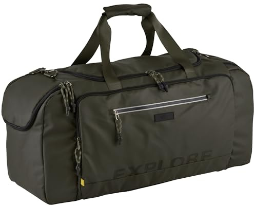 camel active Explore Herren Reisetasche Weekender Groß Khakigrün