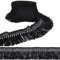 GORGECRAFT Fransenbesatz Aus Baumwolle Mit Quaste 5 m 7.5cm Schwarz Spitzenbesatz Bänder Boho Vintage Stil Langer Fransenbesatz Zum Nähen Einfassungen Besatz Vorhänge Decken Aufhängen Teppiche Kleidu