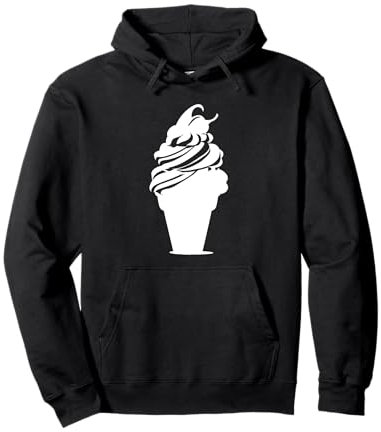 Ice Cream Cone Sketch Pullover Hoodie