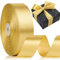Geschenkband Gold,44 Meters Dekoration Geschenkband Goldenes Band Schleifenband Gold 20mm Schleifenband Stoffband Bänder für Geburtstag Deko Geschenkverpackung Hochzeitsdekoration