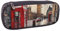 AQRJLPO Red Phone Booth London Street Prints Flip Leather Pencil Case Cute Pen Pencil Pouch Pencil Box Travel Makeup Bag Stationery Gift for Students Girls Boys Women
