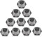 TOYANDONA 10 Clavos para Zapatillas De Running Al Aire con Tacos para Atletismo Antideslizantes De Aluminio Y Color Negro