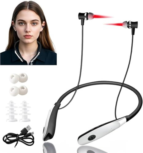 ZMURED Tinnitus Infrarot OhrstöPsel, 2-in-1 Rotlichttherapiegerät für Nase und Ohren, Schnelle Hilfe bei Ohrgeräuschen