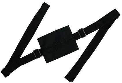 BESTonZON Yogamatten Gurt mit Praktischer Hands Free Funktion aus Oxford Stoff Verstellbarer Schwarzer Tragegurt für Yogamatten fürs Fitnessstudio