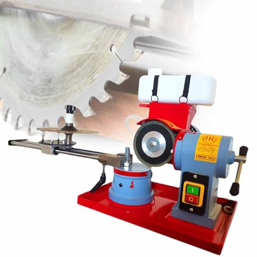 XCSCUK Electric Circular Saw Blade Sharpener,Rotary Angle Mill Sharpener,for Sharpening Carbide Tipped Saw Blades (110V)