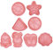 Healifty 8Pezzi Biscotti Silicone Tema Mare per Biscotti e Dolci Estivi per Decorazioni Cucina e Feste Estive