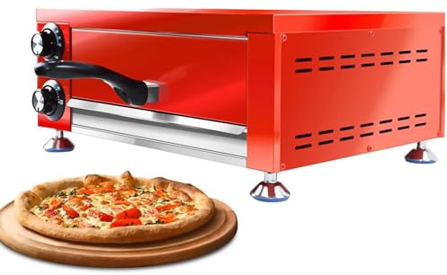 Forno elettrico per pizza da interni, temperatura regolabile e timer per pizze fatte in casa perfette