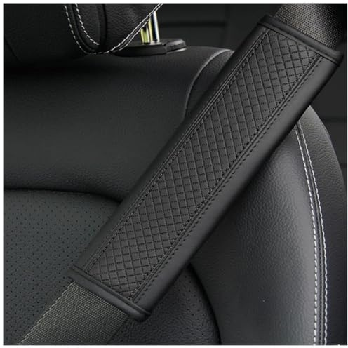 2 Stück Gurtpolster Auto für Opel Adam 2012-2020, Sicherheitsgurt Schulterpolster Verschleißfest Anschnallgurte Schultergurtpolster,Black