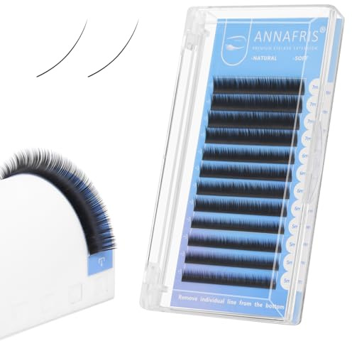 ANNAFRIS Extensions de Cils Inférieurs J Curl 5-7mm Faux Cils Simples (0.10mm,J Curl,5-7mm)