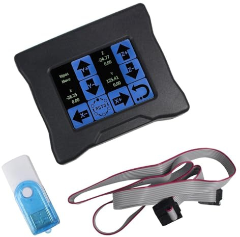 URPIZY GRBL Offline Controller mit 2,8-Zoll LCD-Bildschirm für 3018 PRO, 3020, 4540 CNC-Fräsmaschinen, für GRBL 1.1