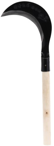 VICASKY Hoz para Cortar y Mango Largo de Acero al Manganeso, Herramienta Manual para Bancales y Jardines de Cultivo Varios estilos
