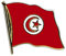 Flaggen-Pin vergoldet : Tunesien