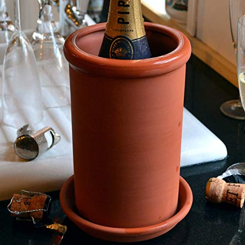 Weston Mill Pottery Round terracotta wine cooler (without saucer)