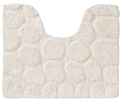 Sealskin Pebbles, Tapis de contour WC, Coton, Ivoire