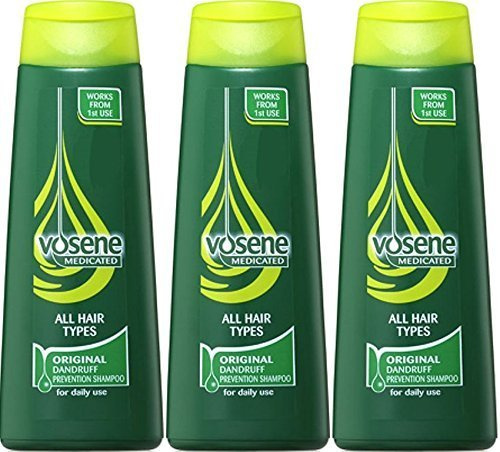 Vosene Medicated Original Dandruff Prevention Shampoo 200ml x 3 Packs