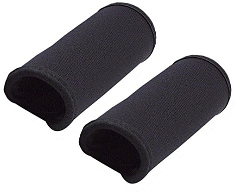 Neopren-Griffpolster für Ossenberg Klassiker Gehstützen mit Ergo Hartgriff (schwarz)