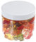 Tiegel XXL Pot de PET 200 ml transparent, avec couvercle en plastique, blanc, 50 pièces