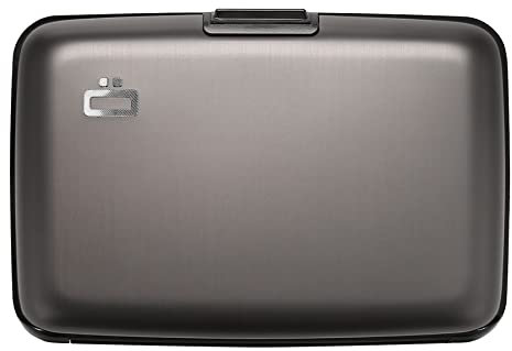 ÖGON -DESIGNS- Porte-Cartes en Aluminium, Protection RFID Contre la fraude et la démagnétisation, Portefeuille Compact, modèle Smart Case Stockholm V1