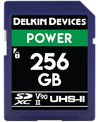 Delkin Power SDXC UHS-II (V90) Speicherkarte (DDSDG2000256), 256 GB