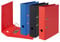 Original Falken 10er Pack Vegan-Ordner Pure Color. 8 cm breit DIN A4 farbig sortiert (rot, blau, schwarz) Aktenordner Briefordner Büroordner Pappordner Schlitzordner