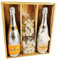 Veuve Clicquot Champagner-Mix - Rich Rosé/Rich Brut & 2 * 150 Gramm Haselnuss-Nougadets - Jonquier Deux Frères - In Holzkiste