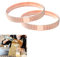CHENGZI Anti-Slip Shirt Sleeve Armbands Stretch Elastic Armbands Bracelet Sleeve Holders 1 Pair (ROSEGOLD)