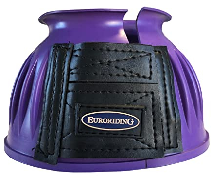Euroriding Hufglocken Gummi Klett lila S