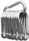 MyIdeaz Karabinerhaken 5er Set - 100 mm x 10 mm groß mit Schnappverschluss aus hochwertigem Premiumstahl für Camping, Wandern, Schlüsselanhänger, Karabiner bis 350 kg