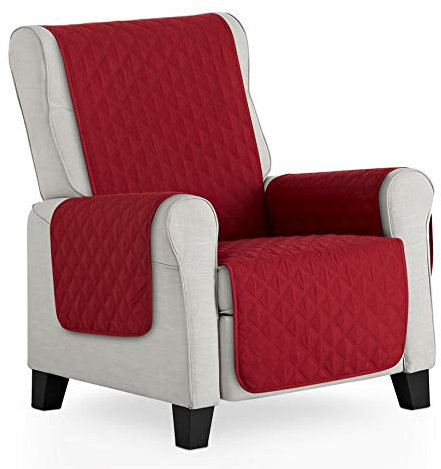 Bestcovers Sessel Überzug 1-Sitzer - Sitzbezug, effektiver Schutz vor Kratzern und Beschädigungen, Universalbezug (Rot)