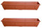 2 X Large Terracotta BPA Free Made UK Garden Flower Plant HERB Planter Pot Trough 90CM