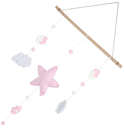 IMIKEYA 1stück Wanddeko Für Kinderzimmer Stern Und Wolken-hängedekoration Farbenfrohes Wandornament Für Kinderzimmer Warme Für Zuhause Und Partys