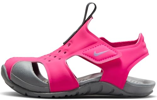 Nike Sunray Protect 2 (Td) Sneaker, Hyper Pink Fuchsia Glow Smoke Grey, 25 EU