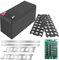 XBERSTAR 18650 Battery Holder,12V 3S 7P Li-ion DIY Case Holder for 18650 Powerwall Battery Pack Spot Clamp with BMS Nickel Strip (Black Box&Nickel Strip&BMS)