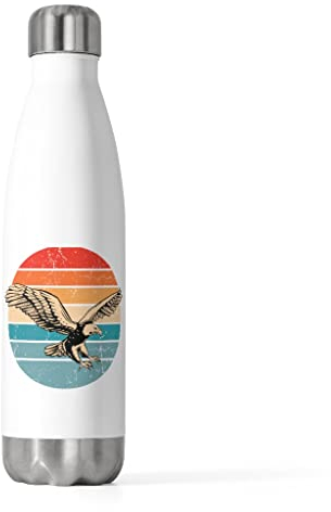 Botella aislada de 20 onzas novedosa nostálgica anticuada para pájaros flamencos águilas amantes humorísticos 20 onzas