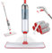 Masthome Mopa Fregona con Pulverizador, Spray Mop Fregona Microfibra con 5 Almohadilla Reutilizable y 500ml Botella, Mopas de Limpieza Suelos para Limpieza Suelos Parquet Laminado Teja Madera
