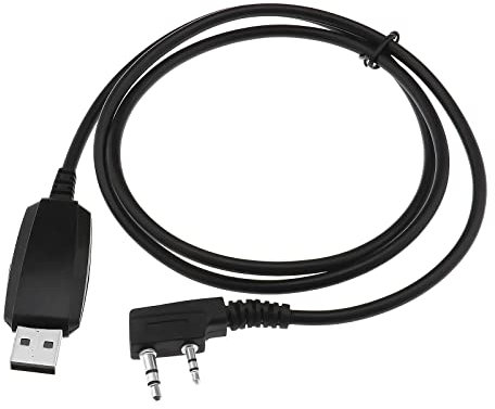 VGOL Câble de Programmation Talkie Walkie Remplacement Compatible avec Baofeng Radio UV-3R/ UV-5R/ UV-5R Plus/UV-5RA/ UV-5RB/ UV-5RC Compatible avec Kenwood Radio TK-2107 1m