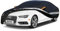Holthly 10-lagige Autoabdeckung, 100% wasserdicht, Outdoor-Autoabdeckung, Vollgarage Autoabdeckung für Audi A8/S8, Alpina B7, BMW 7er, Mercedes S Klasse, Jaguar XJ usw.Schwarz C9